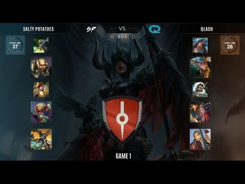 Salty Potatoes vs Qlash Game 1 | Vainglory 8 EU Autumn 2017 Split 1 Week 2
