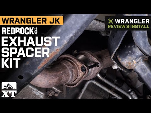 2012-2018 Wrangler JK RedRock 4x4 Exhaust Spacer Kit for 2.50+ Inch Lift Review & Install