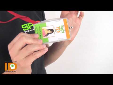 Rigid Open-Faced Clear 2 Card Holder AH-150-CL by Specialist ID