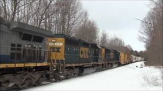 preview picture of video 'CSX Q62020 at Adams Center, NY'