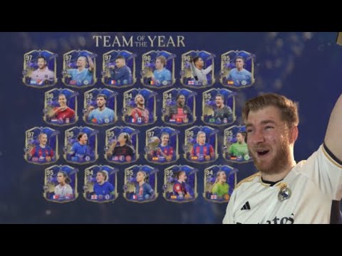 I OPENED 23 x 83x10 PACKS FOR FULL TOTY IN FC24 AND GOT THIS!