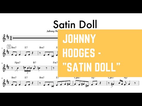 Johnny Hodges - "Satin Doll" Alto Saxophone Solo Transcription