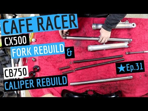 Honda CX500 Fork Seal Replacement & CB750 ★ Cafe Racer Caliper Rebuild - Ep. 31 Video
