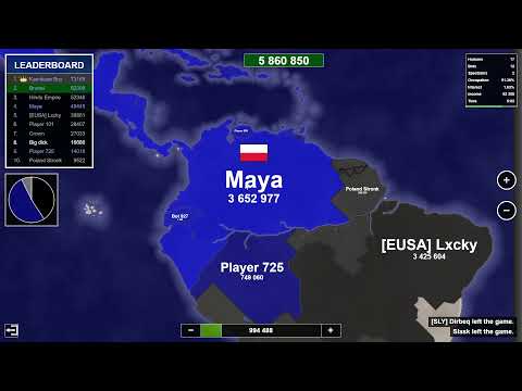 North America Conquers South America! Territory Games io - Territorial IO