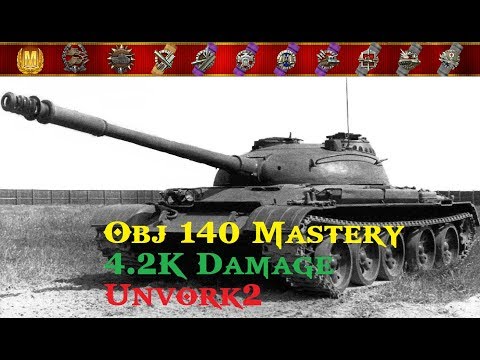 WoT Blitz | Obj 140 | 4.2k Damage | Unvork2 | Map: Canyon