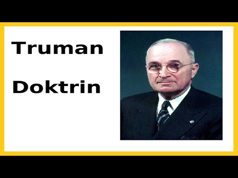 Truman Doktrin (Geschichte Sek I oder II, Kalter Krieg / Nachkriegszeit)