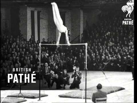 German Gymnasts Show That Acrobat's Touch (1950)