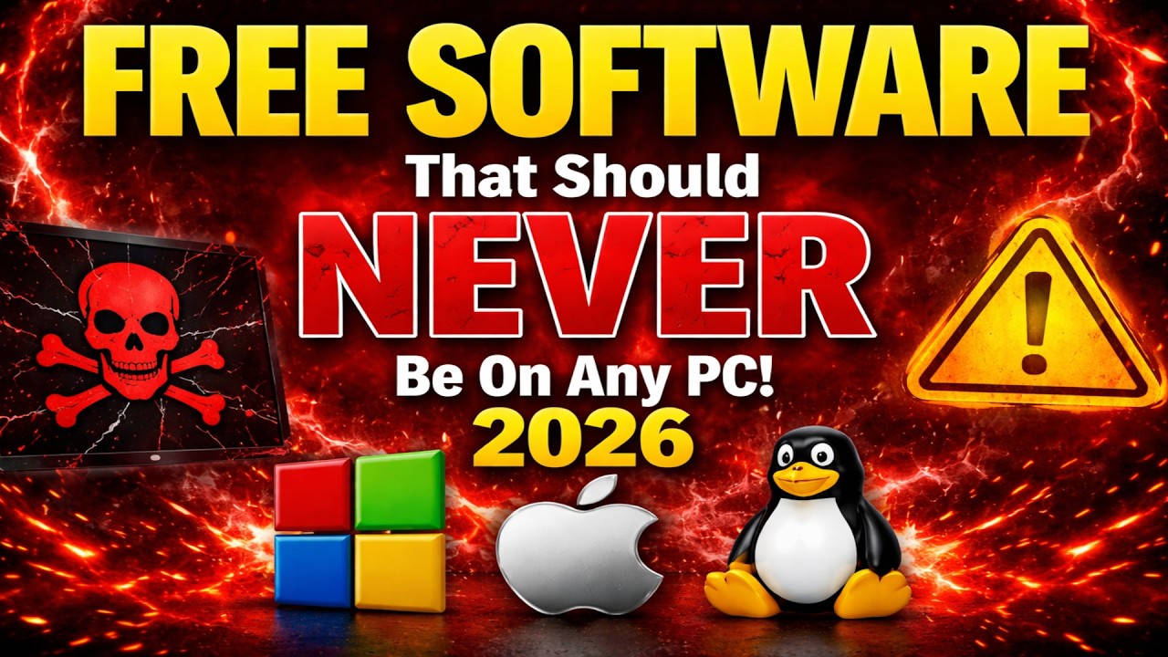 10 FREE SOFTWARE That Should NEVER Be On ANY PC! 2026