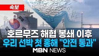[속보] 호르무즈 해협 봉쇄 이후, 한국 선박 ‘우회로’ 홍해 첫 통과...해수부, 24시간 실시간 모니터링 안전 지원 | MBN NEWS