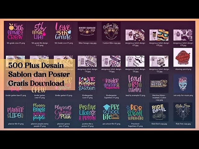 Gratis Desain Sablon dan Poster