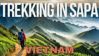 Trekking Through Terraced Rice Fields in Sapa Vietnam