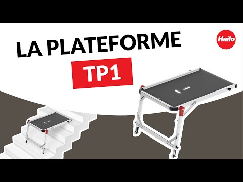 Découvrez la plateforme Hailo TP1 pour travailler en hauteur dans les escaliers !