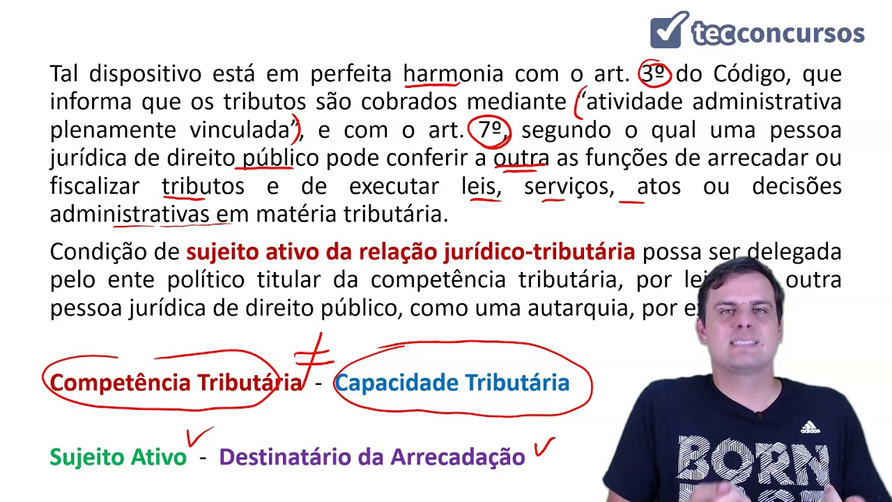 06.03. Aula de Sujeito Ativo e Passivo (Direito Tributário)