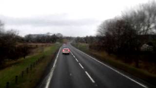 preview picture of video 'December Double Decker Bus Drive To Bankfoot Perthshire Scotland'