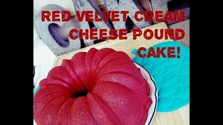 Red Velvet Cream Cheese Pound Cake