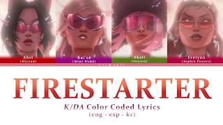 Download lagu K/DA - FIRESTARTER ft. MIYEON and SOYEON (from i-dle), Sophie Powers, Mimi Webb (Color Coded Lyrics) mp3