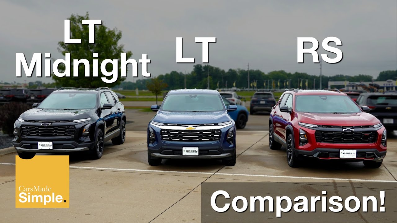 2025 Chevy Equinox LT vs LT Midnight vs RS | Side by Side Comparison!