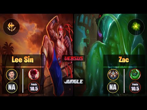 Svenskeren LEE SIN (Jungle) [Conqueror] VS ZAC - Challenger NA Patch 10.5