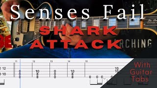 Senses Fail- Shark Attack Cover (Guitar Tabs On Screen)