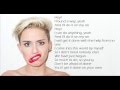 On my own - Miley Cyrus Karaoke w/ lyrics 