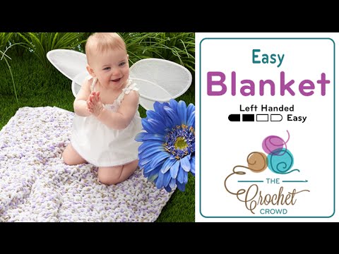 Left Hand Crochet for Beginners Baby Blanket Pattern The Crochet Crowd