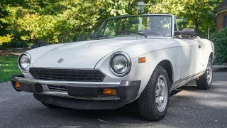 Video Thumbnail for 1983 FIAT Pininfarina Spider
