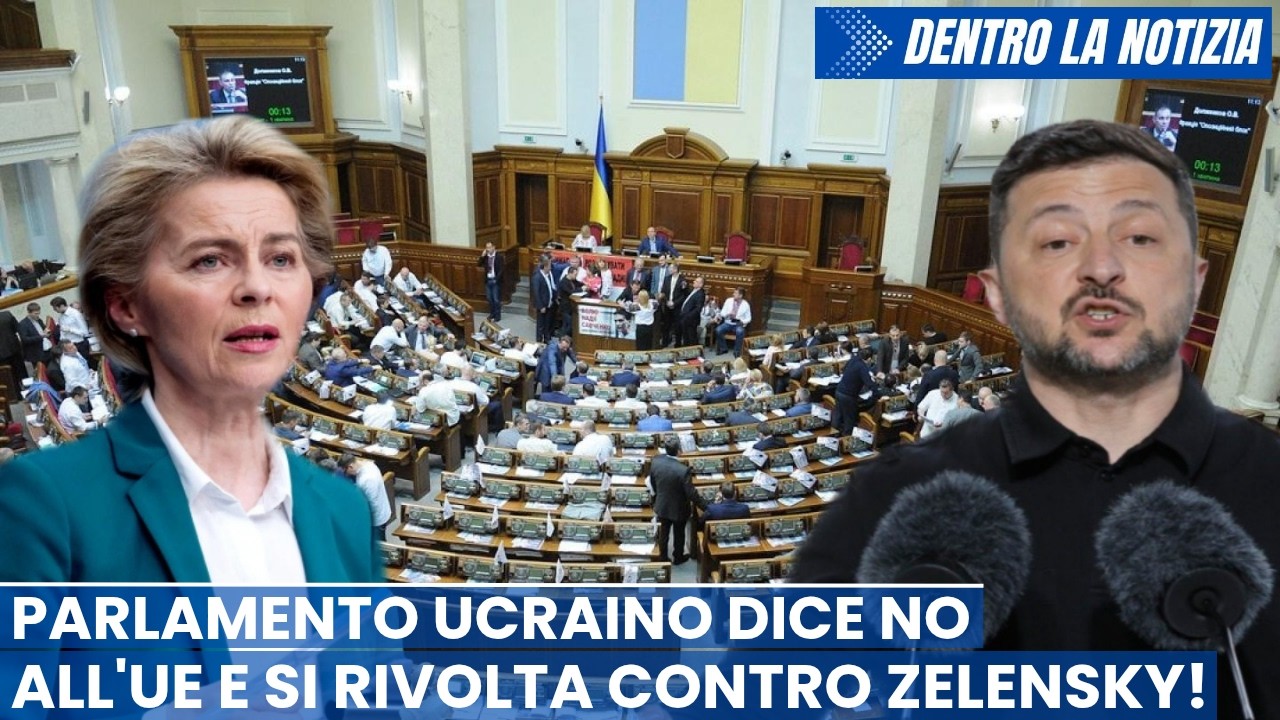 Parlamento ucraino dice no all'Ue e si rivolta contro Zelensky in minoranza Ministro: a ottobre fine