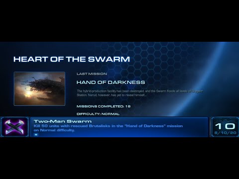 Starcraft 2 HotS "Two-Man Swarm" Achievement and Playthrough
