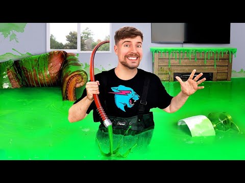I Filled My Brother’s House With Slime & Bought Him A New One | mrbeast challenge | mrbeast