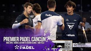 Inigo Jofre / Manuel Castaño vs Eduardo Alonso / Juan Tello | HIGHLIHGTS Premier Padel - Cancún P2