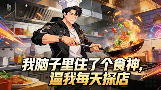 【Multi Sub】《我腦子裡住了個食神，逼我每天探店》：不吃就會死，我被迫吃成了美食大佬#漫劇 #動態漫 #AI漫劇 #動漫 #動畫