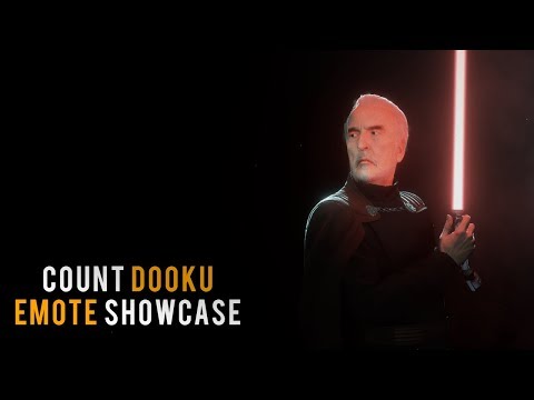 Count Dooku All Emotes Showcase - Star Wars Battlefront 2 (Darth Tyrannus Update)