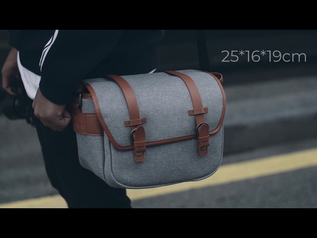 Vídeo relacionado con K&F CONCEPT Bolsa Funda Cámara Réflex Impermeable Pequeño Estuche Crossbody para cámara de Hombro con Correa Ajustable DSLR/SLR/Mirrorless Compact Photography Bags-Azul Oscuro