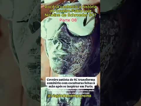 No lugar da despedida, nasceu a arte.No Cemitério Bom Jesus de Schroeder, o coveiro Pablo Luis ...