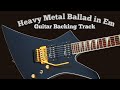 Heavy Metal Ballad In Em Guitar Backing Track