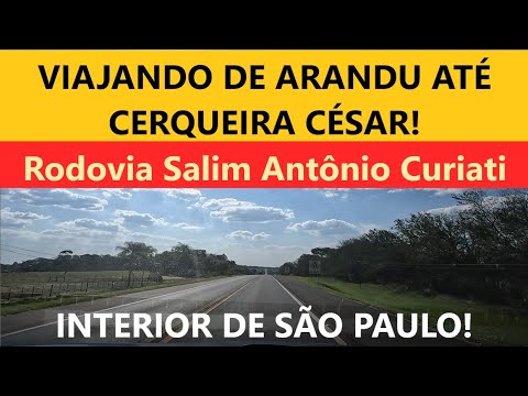 De Arandu a Cerqueira César pela Rod. Salim Antônio Curiati (passando pela Melitta), Interior de SP!