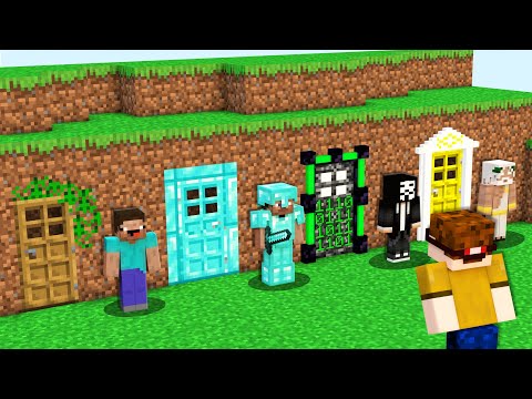Ich BETRETE ALLE GEHEIMEN TÜREN in Minecraft!