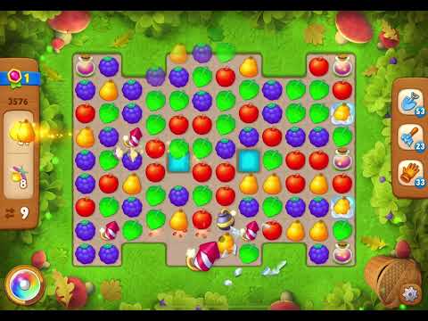 GardenScapes Level 3576 no boosters (19 moves)