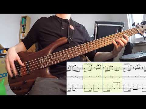 GrooveCell - Bass & Drum Grooves - funk_0014 (Video + Score) - 95 bpm - 4/4