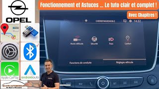 Opel Guide complet GPS, radio, Bluetooth, paramètres essentiels, corsa,grandland,crossland, mokka...