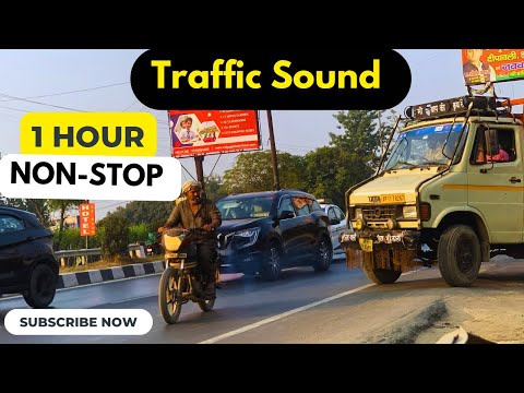 Traffic sound 🛑 1 hr. Non stop || Full 1Hour Traffic Noise || A complete traffic jam ||