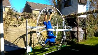 Homemade human gyroscope test