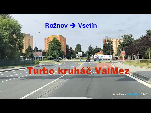 Turbo kruhový objezd Valašské Meziříčí: Rožnov - Vsetín