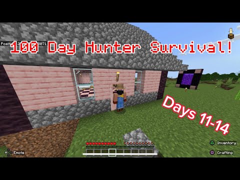 HUNTER SURVIVAL: 100 Days in Minecraft!