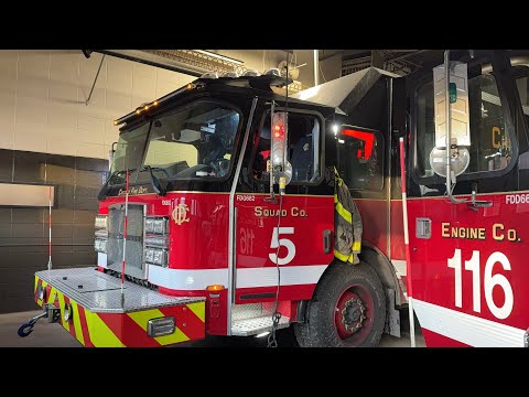 🔥WORKING FIRE🔥Chicago fire dept *BRAND NEW* Squad 5 Engine 116 