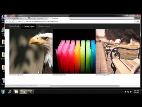 Build a Photo Gallery UI using Bootstrap Part 2