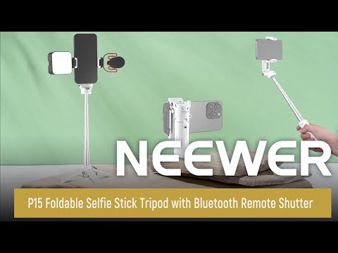 Мини селфи-палка трипод P15 (2025), Нержавеющая сталь, 2 крепления "Башмак", Пульт - фото 1 - id-p2905468950