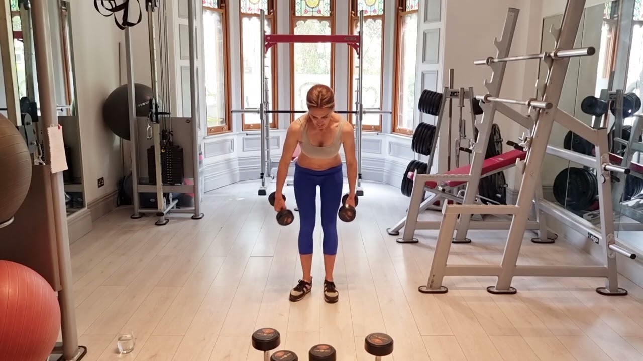 Upper body with dumbells – 30 minutes