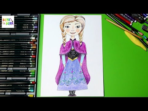 Karlar Ülkesi Anna | Prenses Anna | Nasıl Çizilir | Boya Boya Video
