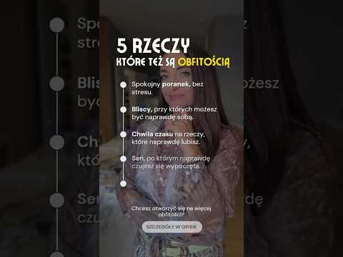 [POPKO Świat Medytacji] Obfitość to nie tylko stan konta…